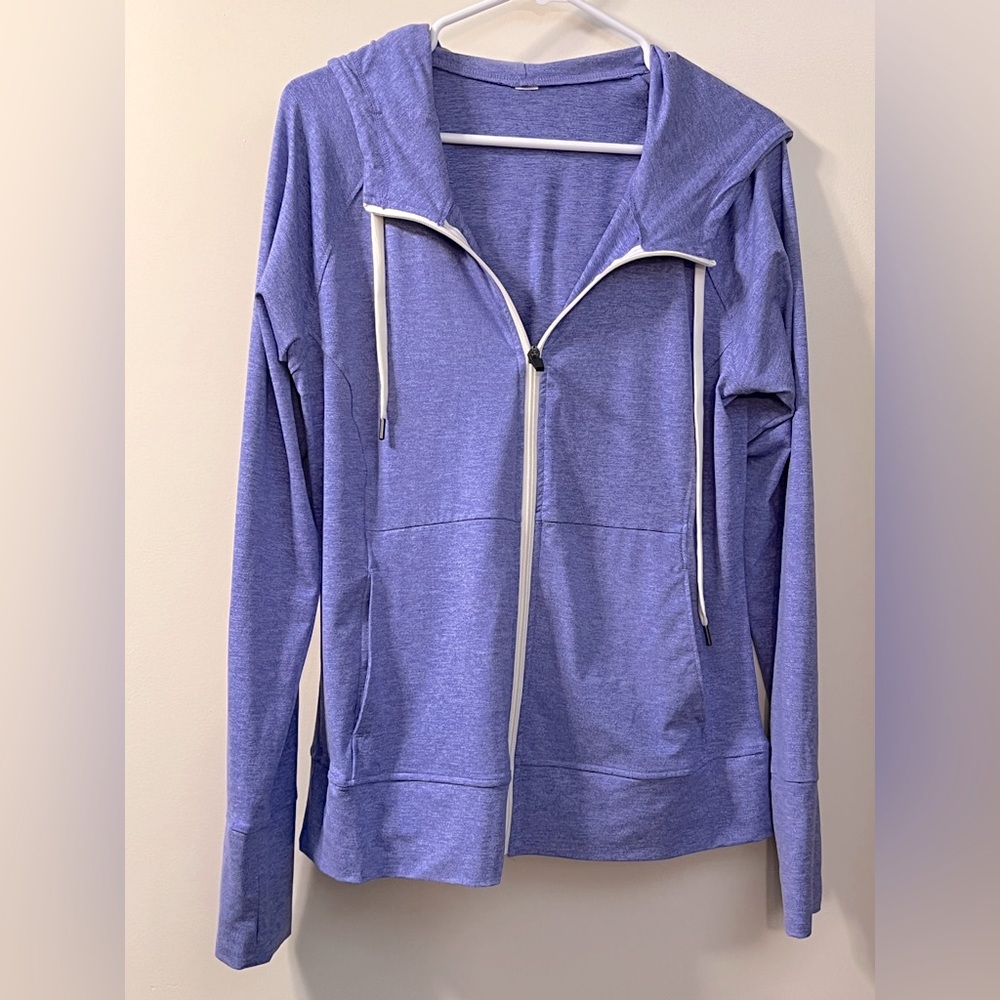 Source Unknown Purple Zippered Long Sleeve Hoodie
